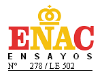 Certificación Enac 278/LE502